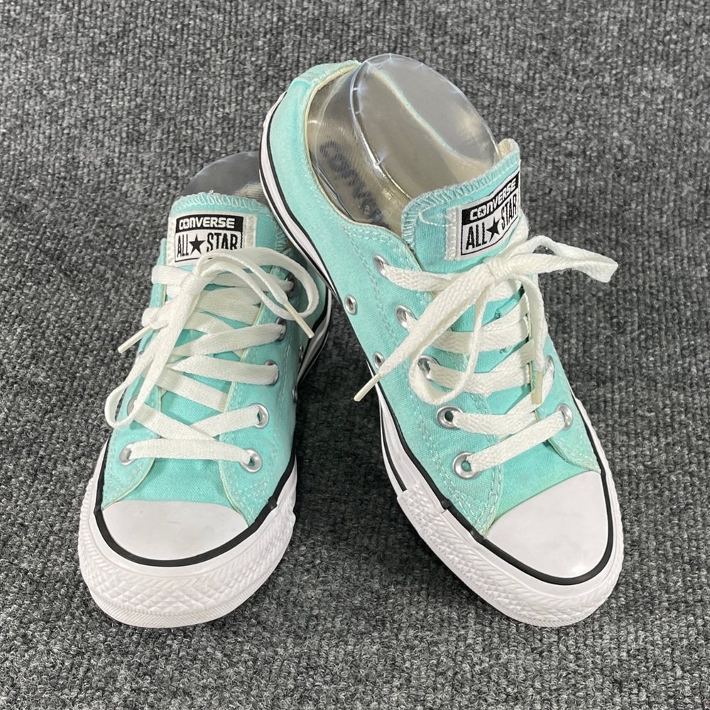 *Converse Chuck Taylor All Star Stripes Women’s Electric Aqua Sneakers Sz 6